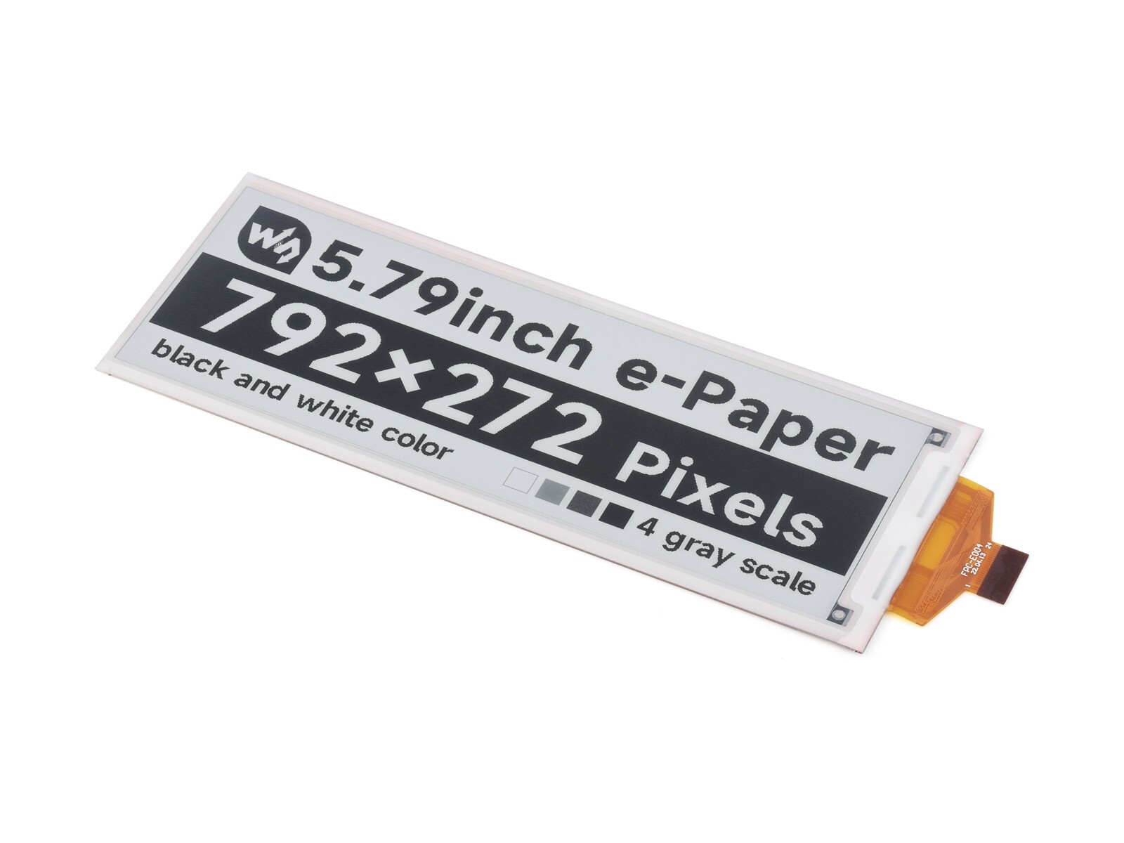 Waveshar 5.79inch E-Paper Raw Display, E-ink Display, 792×272 Black/White, SPI