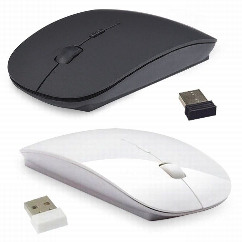 Slim 2.4GHz Optical Wireless Optical Mouse USB Receiver For Laptop PC DELL ACER
