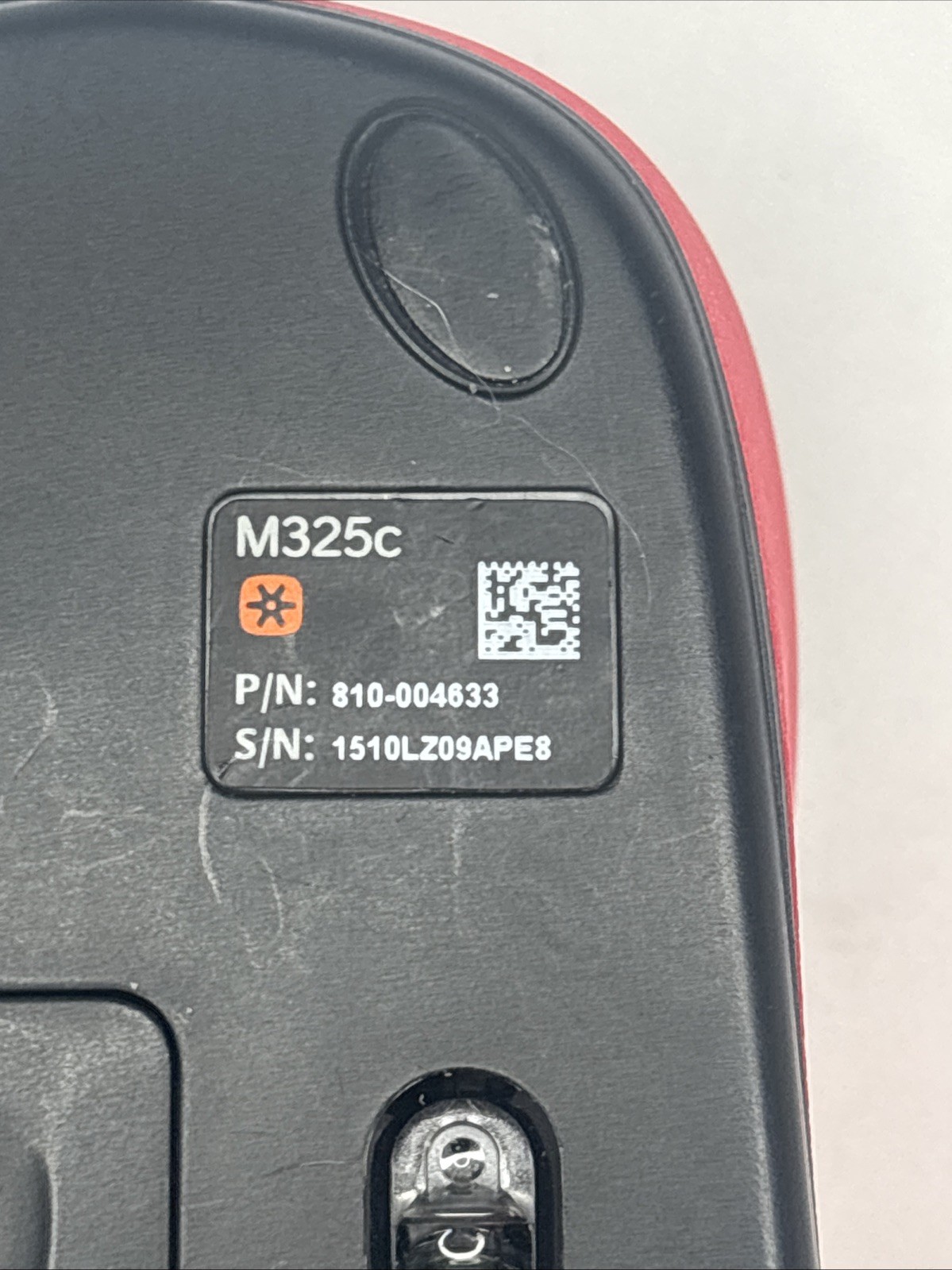 Logitech Wireless Mouse M325C Collection Red And Black Uses 1 AA Battery