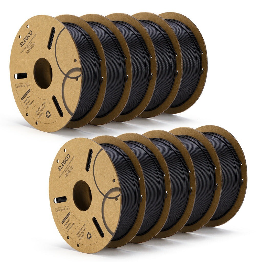 ELEGOO 10KG PLA Filament 1.75mm FDM 3D Printer Bundles 10 Rolls 1KG Mix Lot