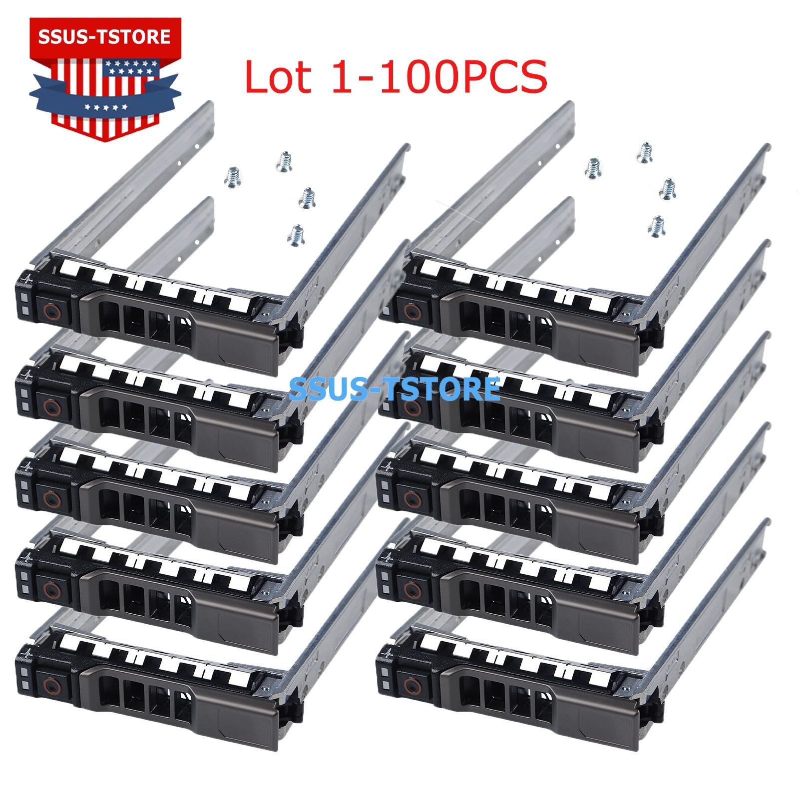 Lot 2.5″ HDD Caddy Tray Metal For Dell R720 R720XD R620 R730 R730XD R630 0G176J
