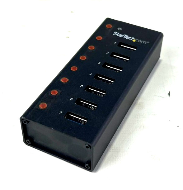 StarTech.com 7-Port 3.0 Metal Industrial USB Hub ST7300U3M w/PSU (VS)
