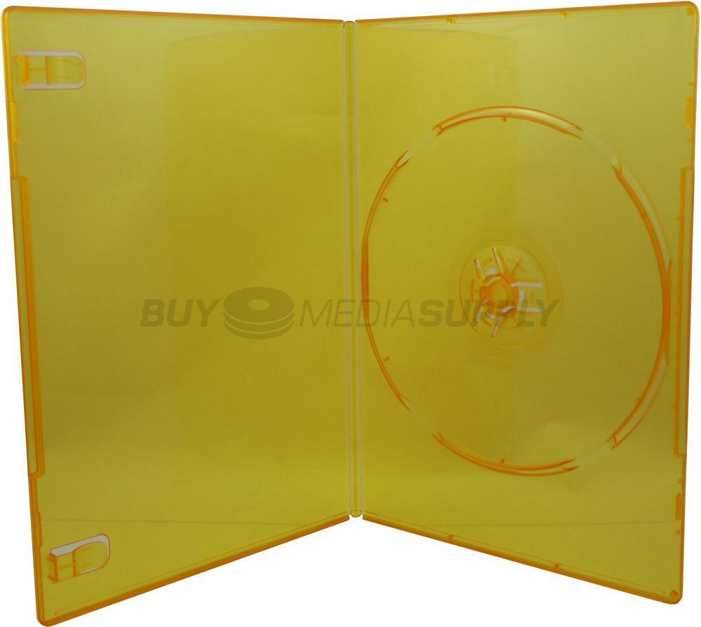 7mm Slimline Clear Orange 1 Disc DVD Case Lot