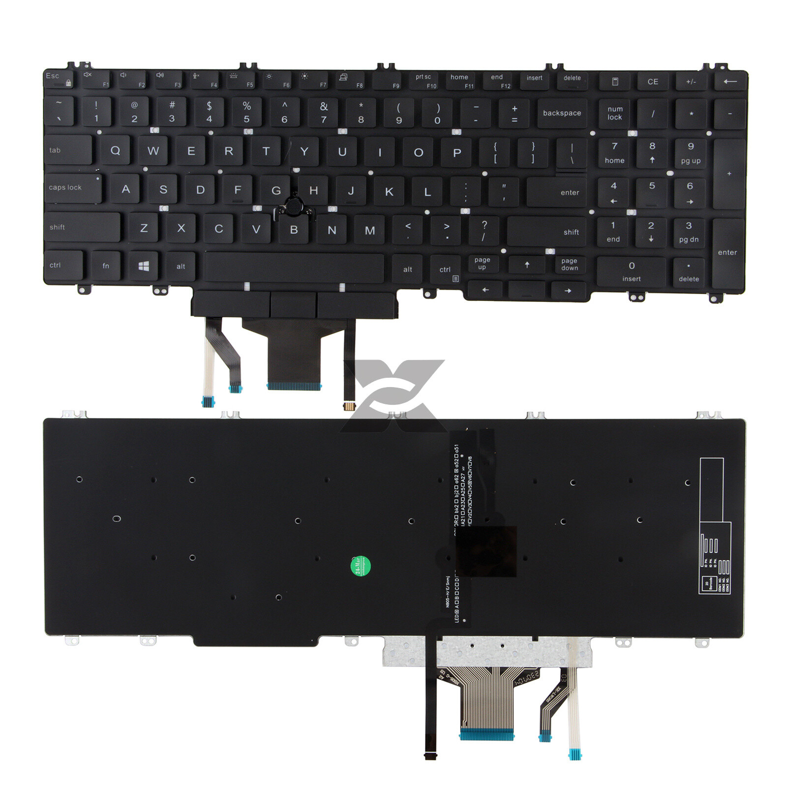 0MMH7V US Layout Backlit Keyboard Fit Dell Latitude 5500 5501 5510