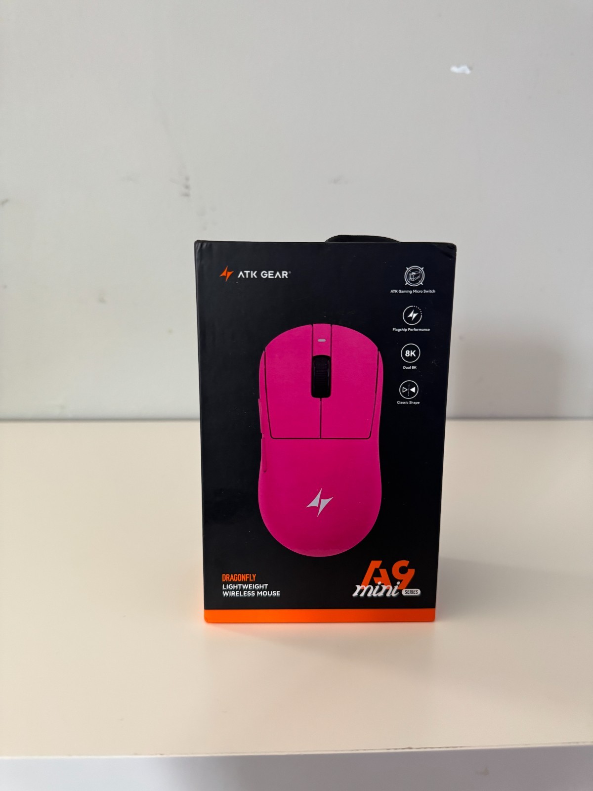 ATK Gear A9 Mini Dragonfly Lightweight Wireless Gaming Mouse Pink Brand New