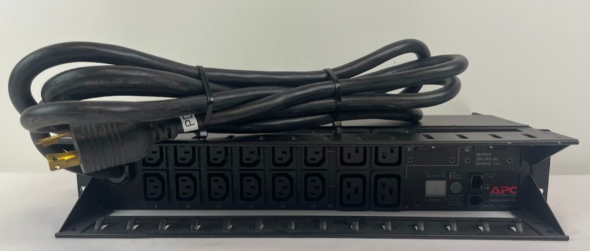 APC AP7811 Metered Rack PDU 2U 208V 30A NEMA L6-30P 16-Outlets (12) C13 (4) C19