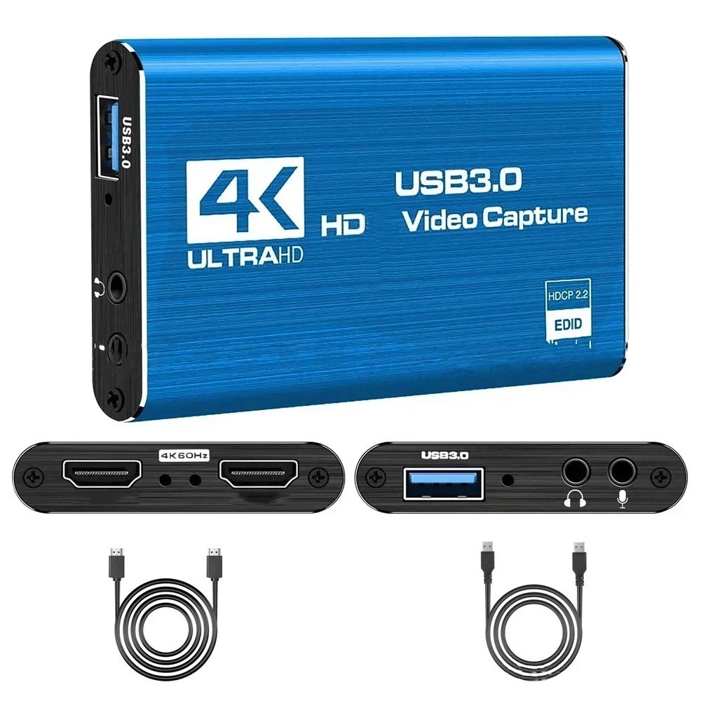 4K Audio Video Capture Card USB 3.0 HDMI Video Capture Device Full HD Recording