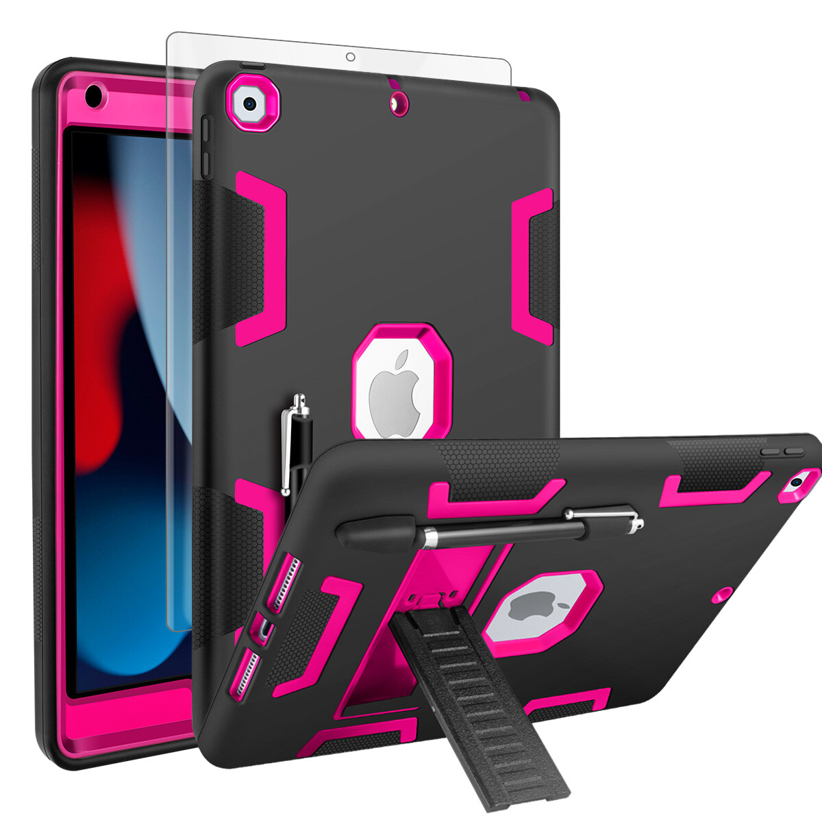 iPad 9th/8th/7th Generation Case 10.2″ Shockproof Heavy Duty Rugged Stand Cover