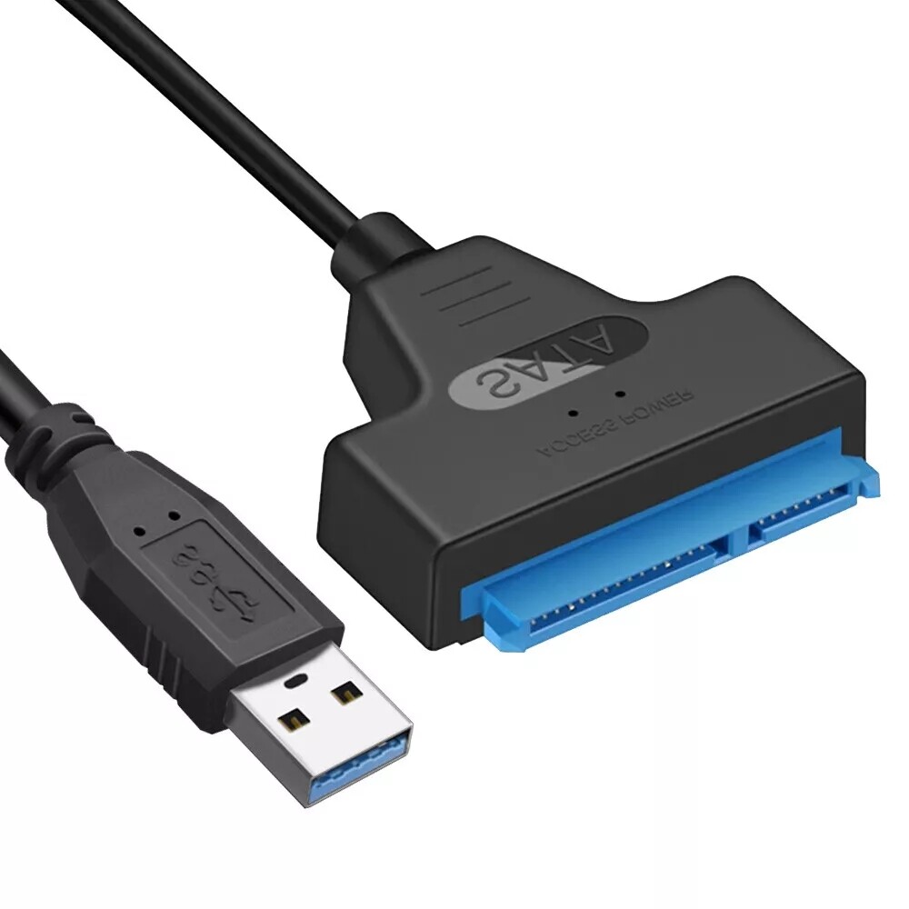 Upgrade SATA to USB 3.0 Cable USB to SATA III Hard Drive Adapter 2.5” SSD HDD
