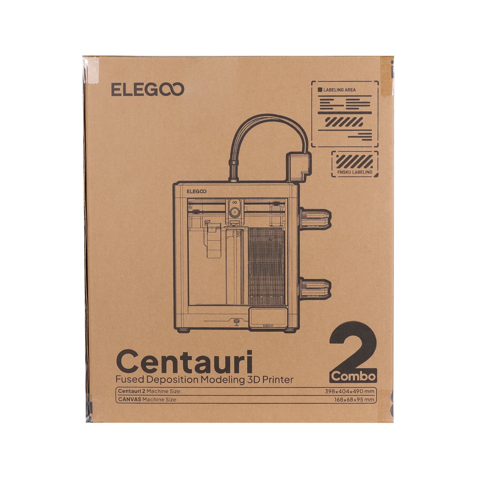 ELEGOO Centauri 2 Combo FDM 3D Printer 4-Color Printing with CANVAS