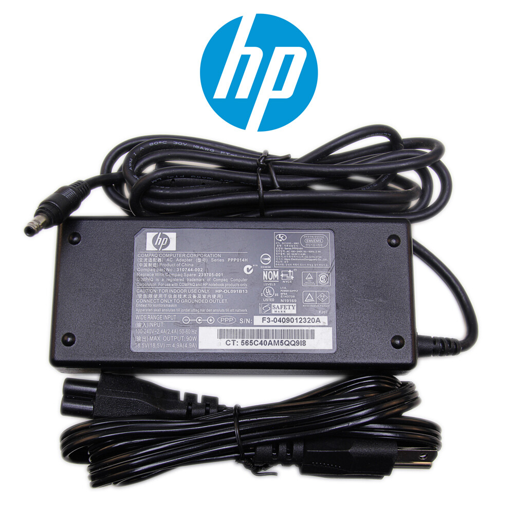 HP 432309-001 18.5V 4.9A 90W Genuine Original AC Power Adapter Charger