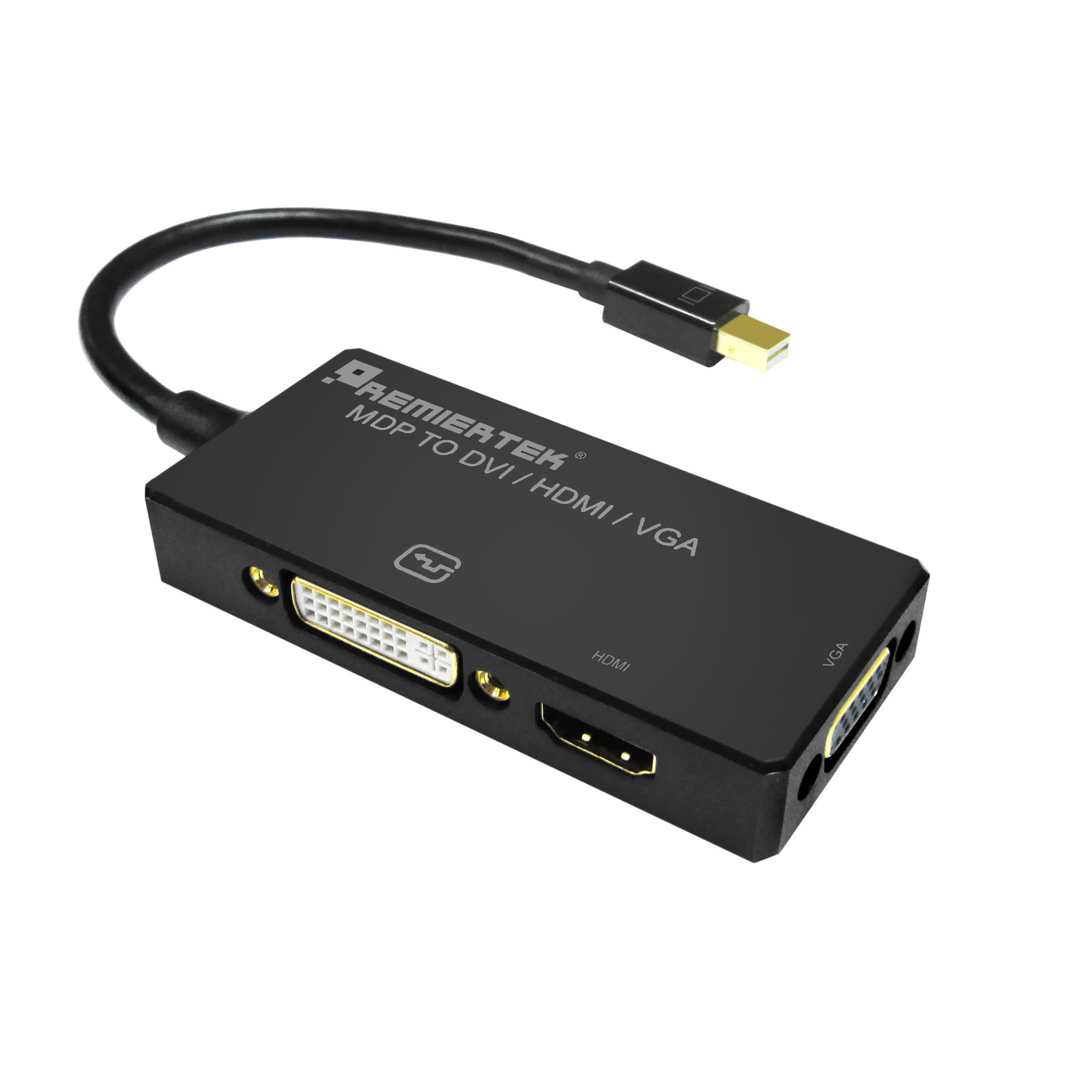 Mini DisplayPort MDP 1.2 to HDMI VGA DVI Converter For Microsoft Surface Pro
