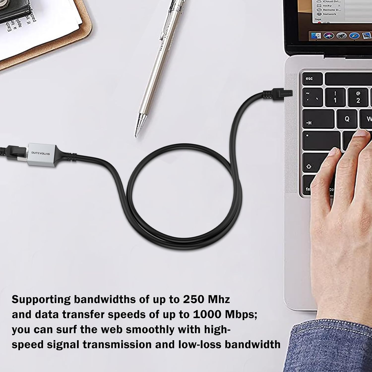 Cat 6 Ethernet Extension Cable 15 Feet, Network Male to Female Connector Cord, R