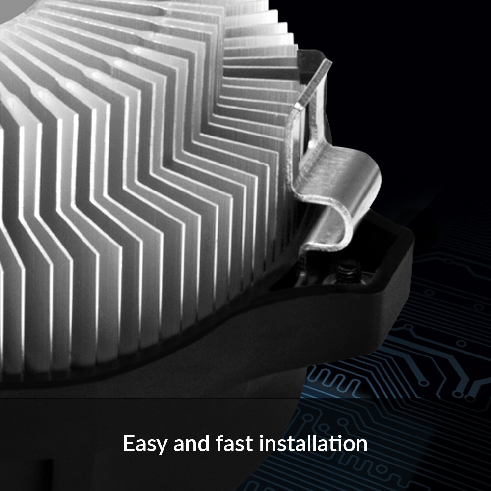ARCTIC Alpine 23 Compact AMD CPU cooler for AM4 Computer PC Black PC