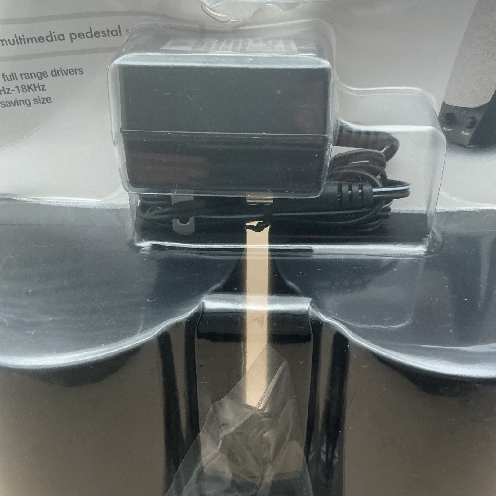 PROTOCOL Multimedia Pedestal Speakers, 6 Watt, AC Adapter Included. New
