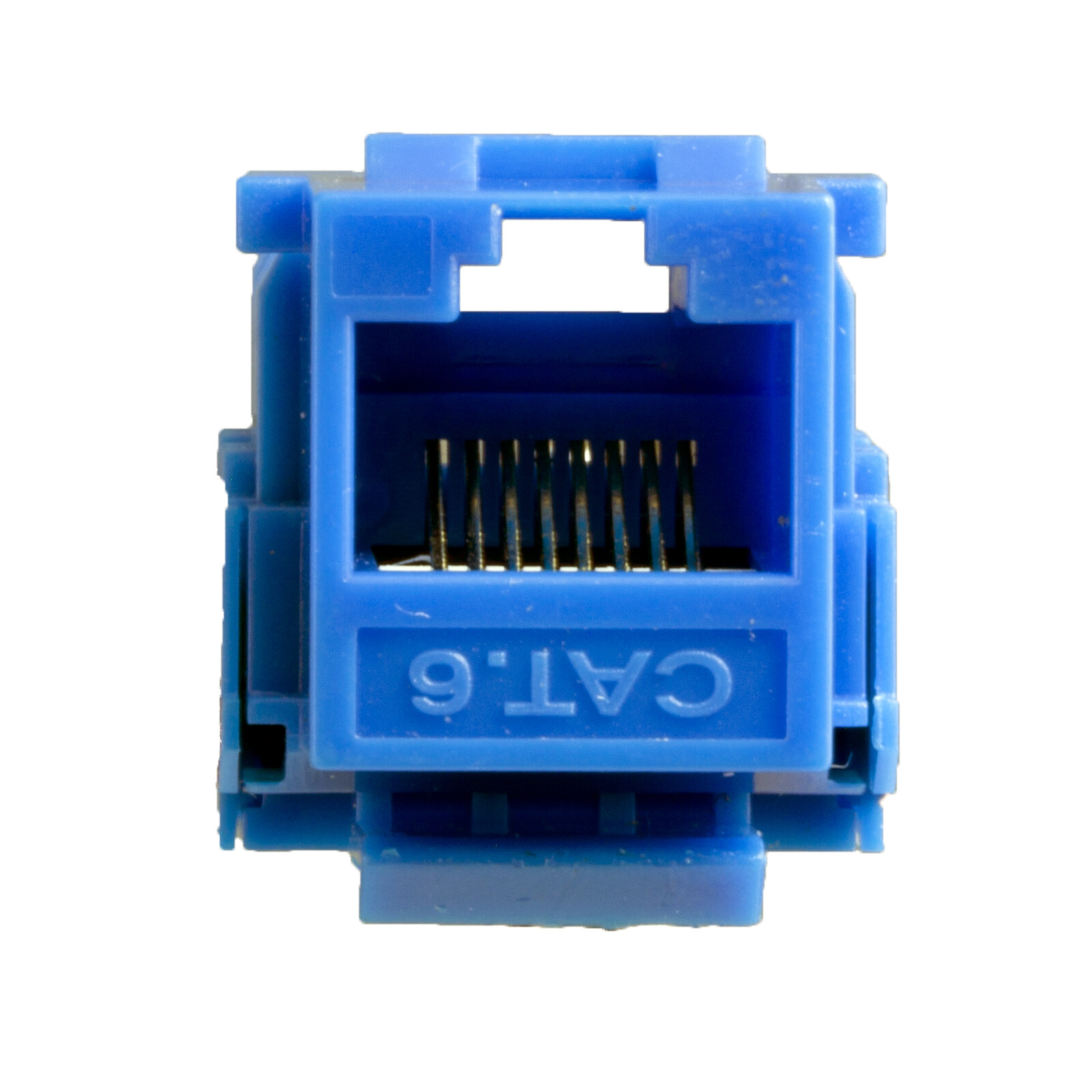 Cat6 Keystone Jacks in Blue RJ45 25 Pcs Pack Lifetime Warranty