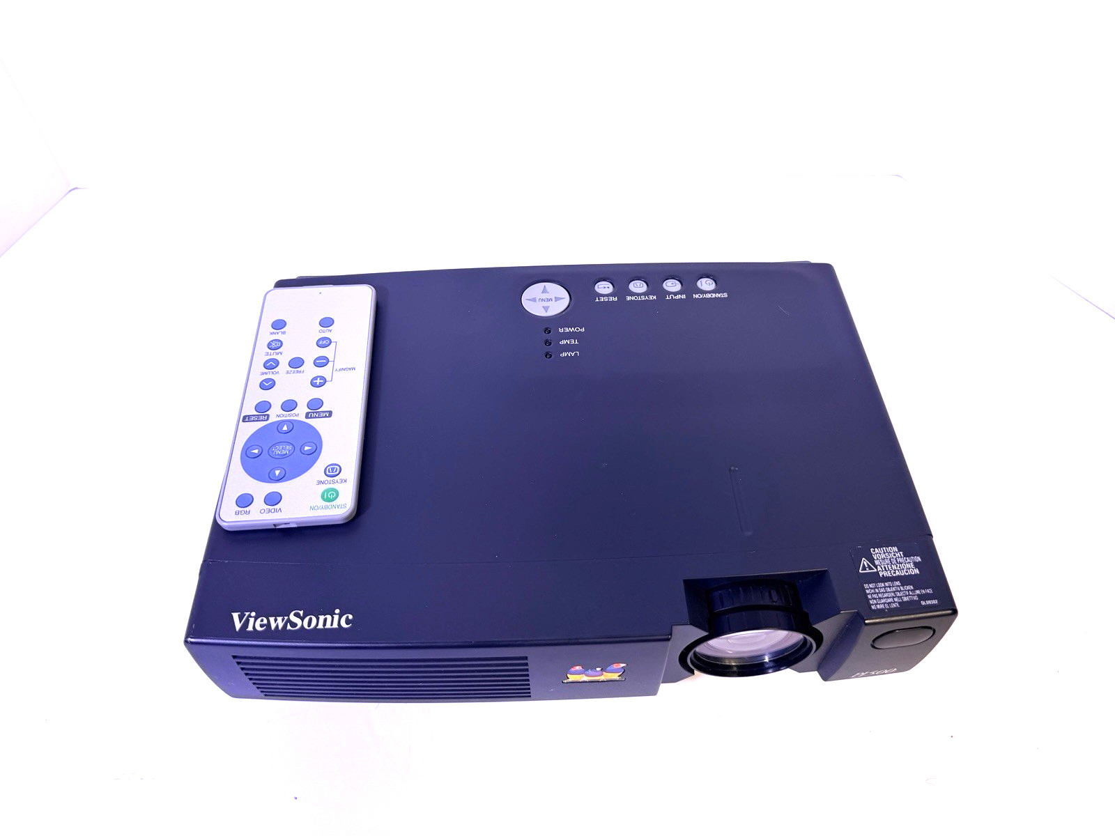 ViewSonic PJ500 LCD Projector, Tested Working, 458 Lamp Hours VGA, Case & Cables