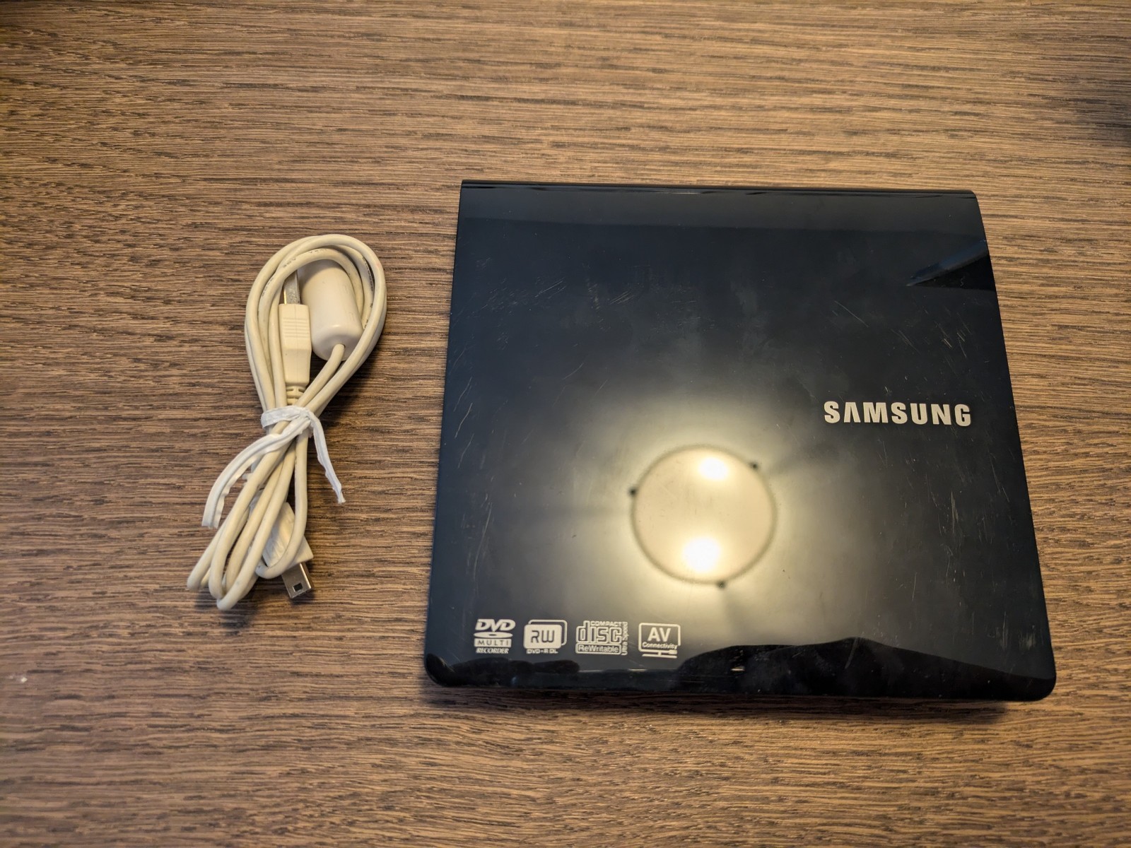 Samsung Portable DVD Writer Model SE-208 includes cable! confirmed working