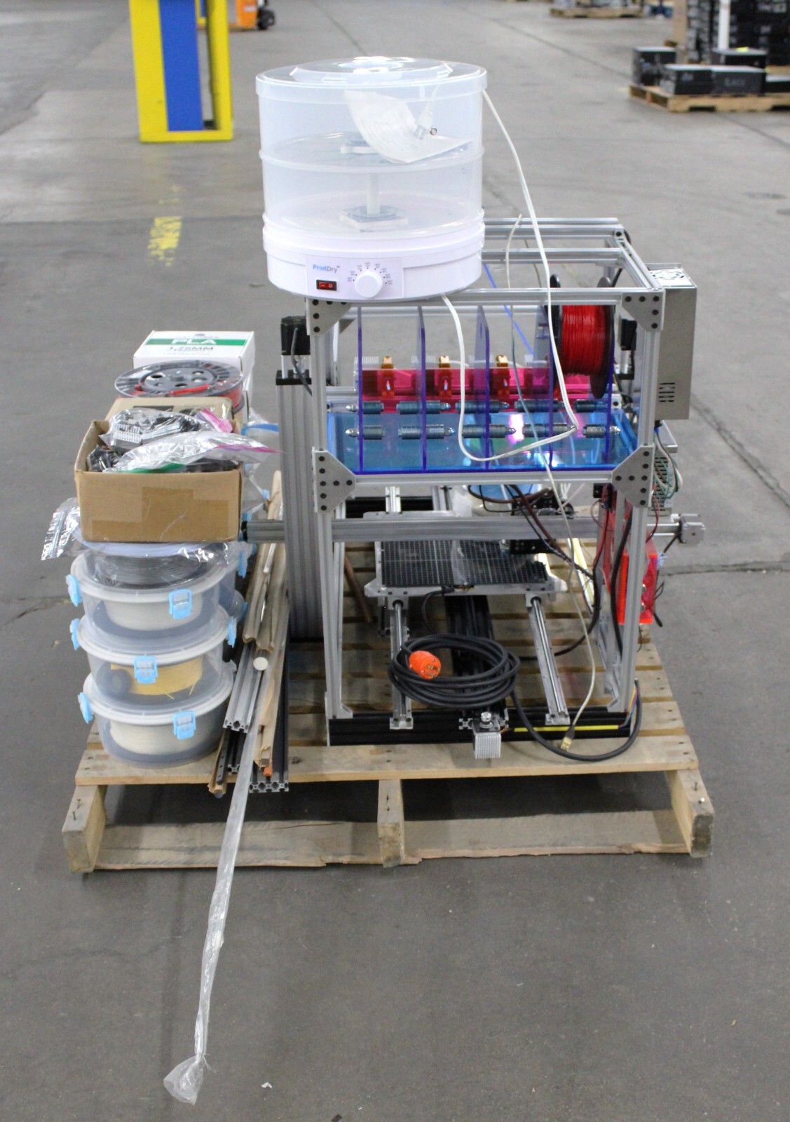 3D Printer Machine with multiple spools – See images-Needs new Heat-bed