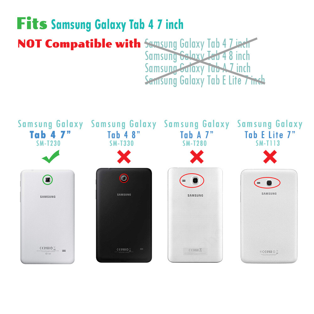 For Samsung Galaxy Tab 4 7.0″/ 7-inch T230 Tablet Armor Rugged Cover Hard Case
