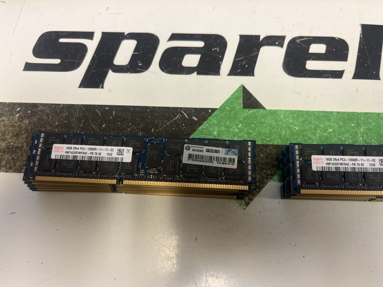 16x HP 684316-181 Hynix 16GB PC3-12800R ECC Server RAM HMT42GR7MFR4C-PB