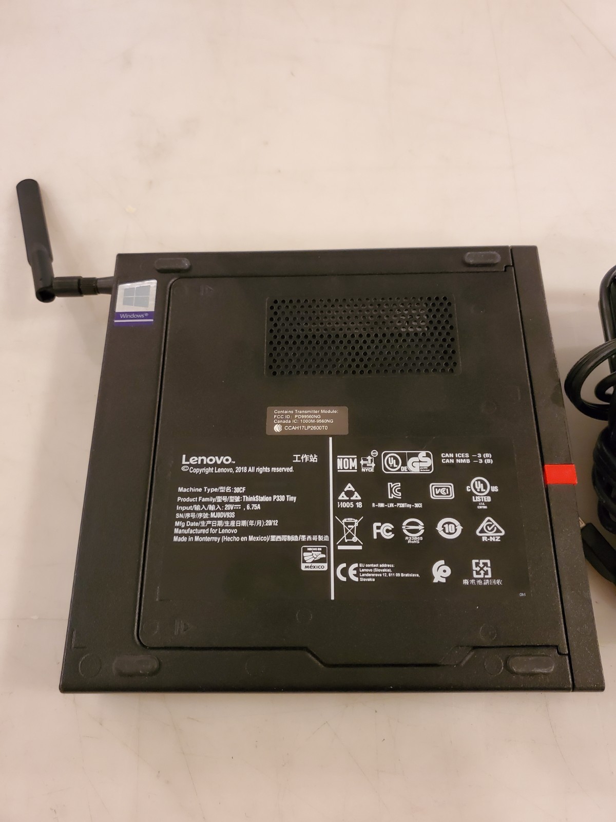 Lenovo ThinkStation P330 Tiny 16GB RAM 256GB SSD with Adapter