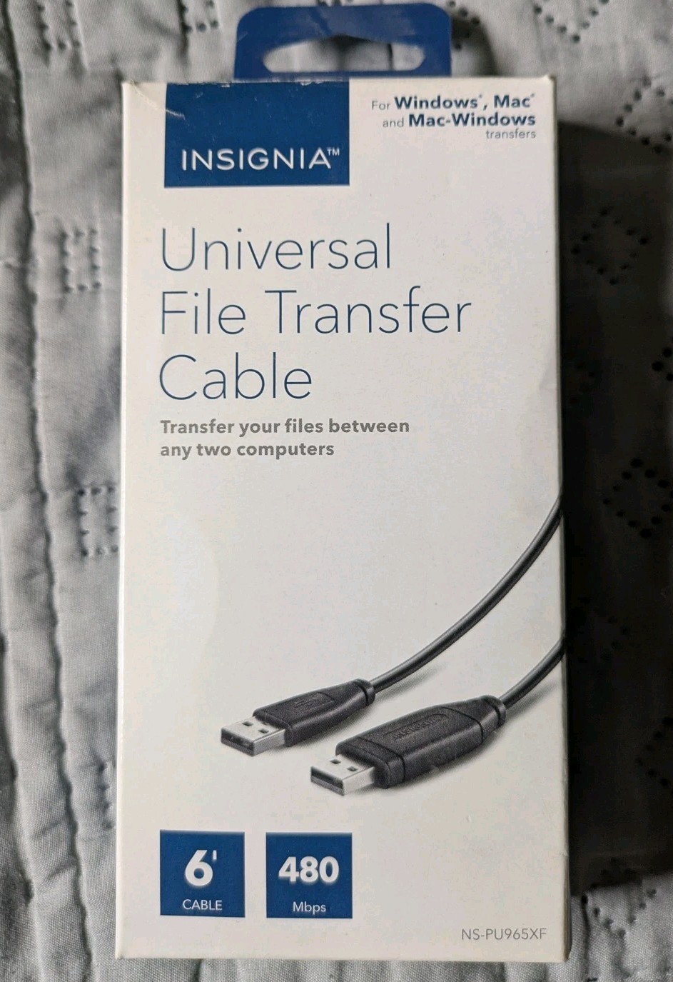 Insignia Universal File Transfer Cable For PCs, Mac and Mac-PC Transfers