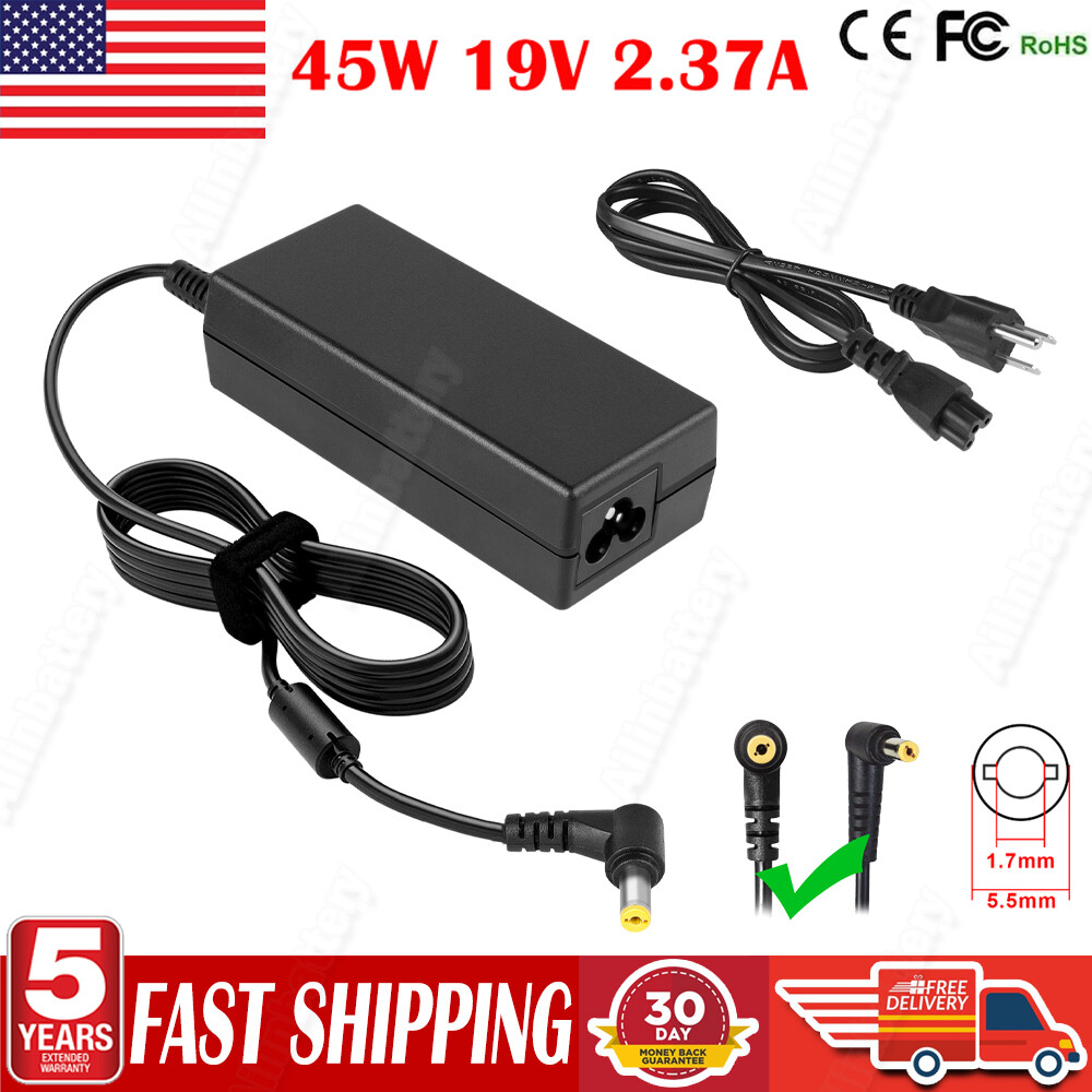 45W AC Adapter Charger For Acer Aspire One D255 D255E D257 D260 PAV70 Power Cord