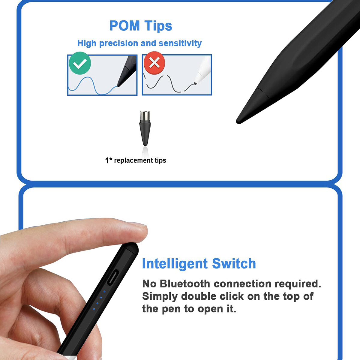 Universal Stylus Pen for Apple iPad Pro Mini Air iPhone & Android Phone &Tablets