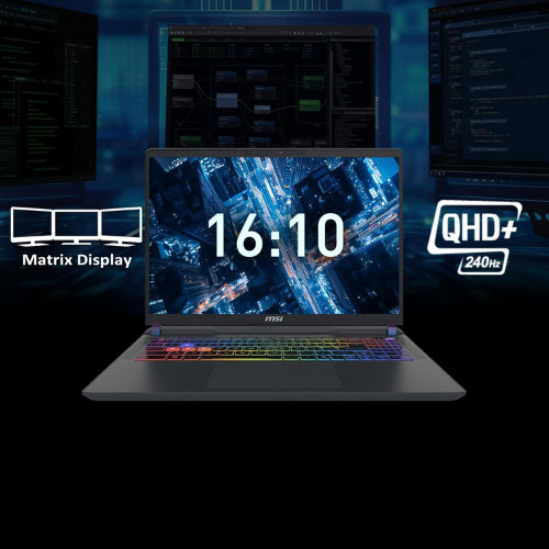 NEW MSI Crosshair 18 HX AI 18″ Ultra 9 5.7GHz Nvidia RTX 5070 64GB DDR5 4TB SSD