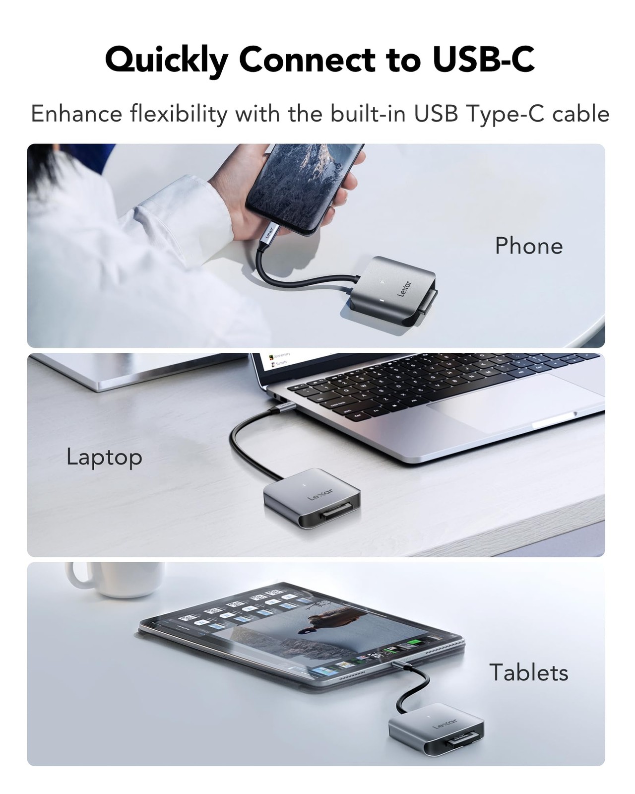 RW510 CFexpress Type B Card Reader, Up to 10Gbps, USB 3.2 Gen 2 CF Memory Car…