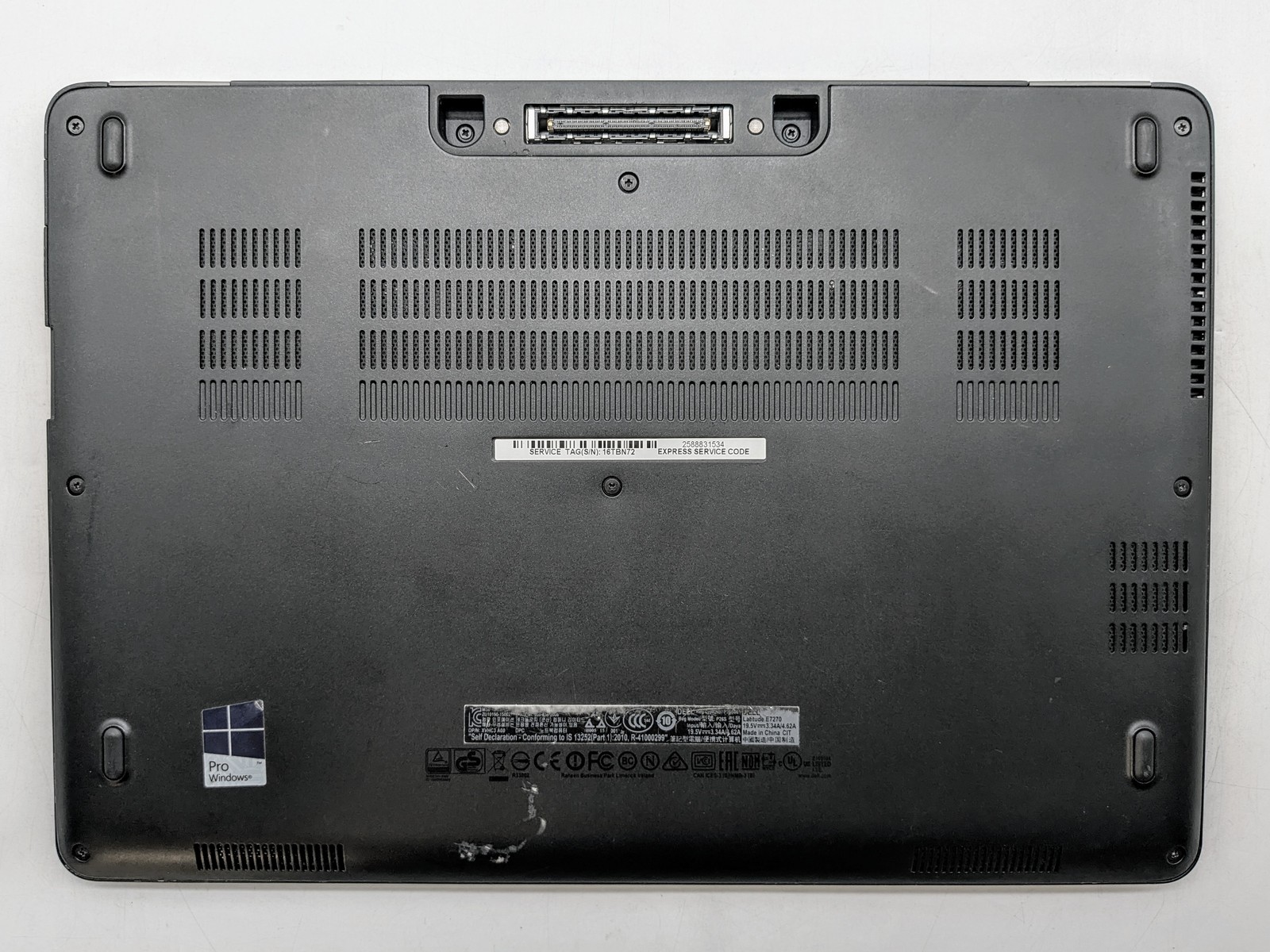 Dell Latitude E7270 12″ HD I7-6600U Backlit FP Reader Motherboard *READ*