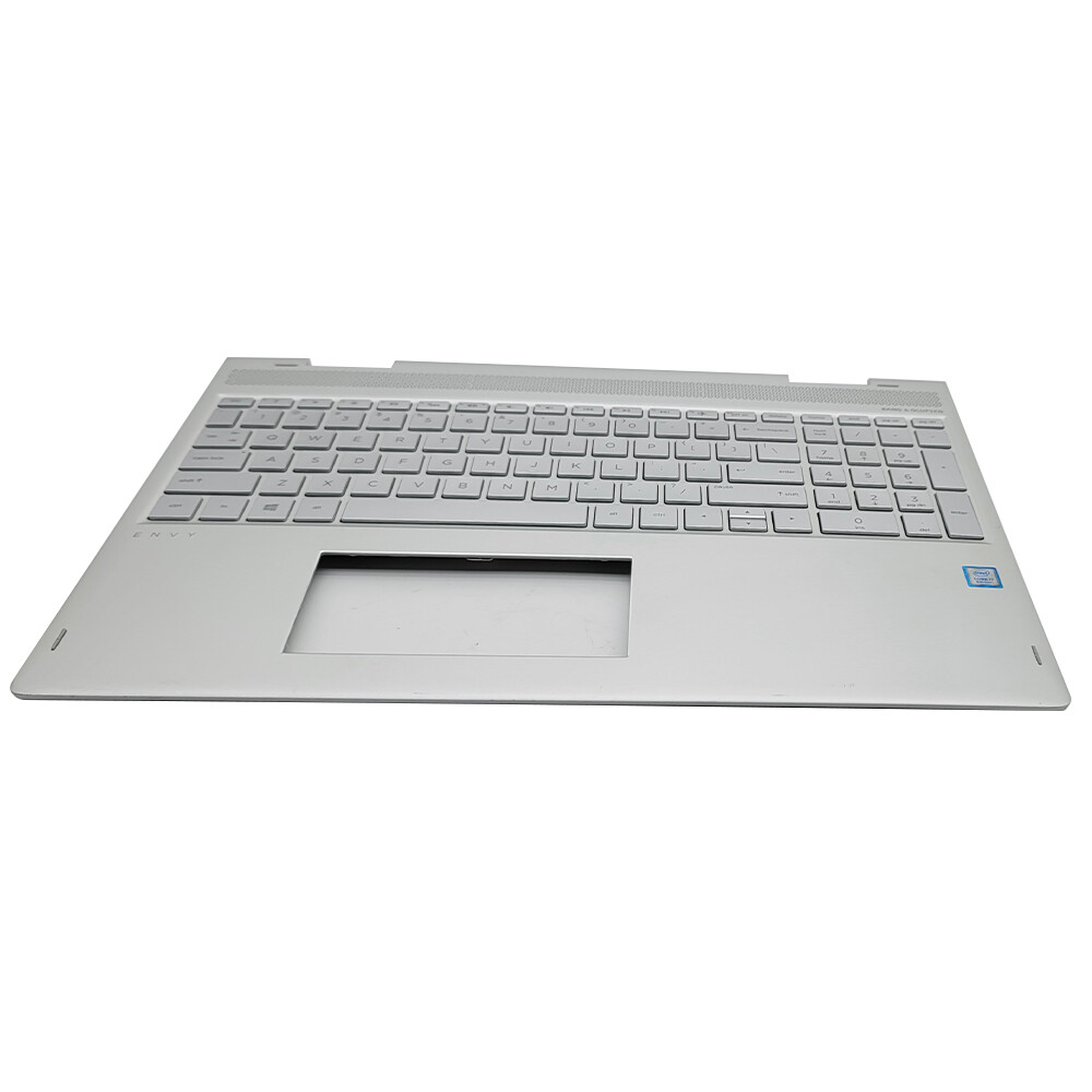 For HP ENVY X360 15-BP Palmrest Case w/Backlit Keyboard Silver 934640-001 USA
