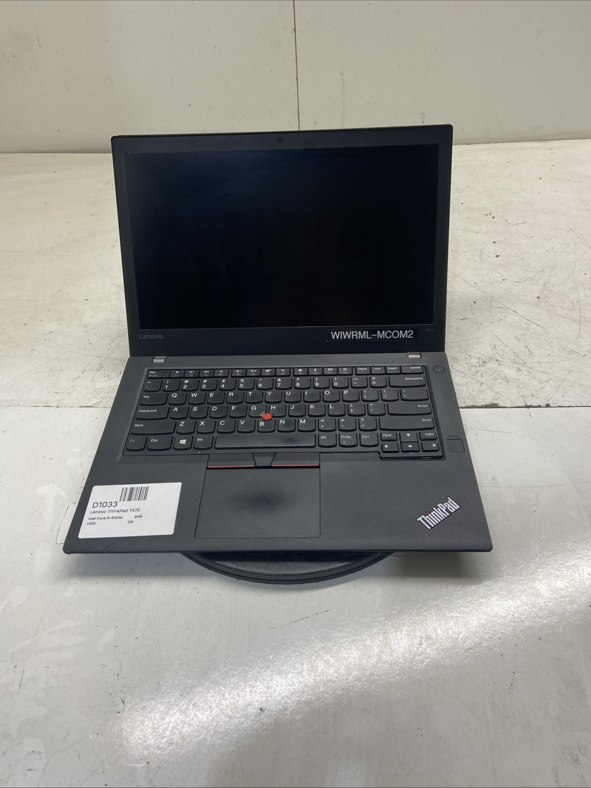 Lenovo ThinkPad T470 i5-6300U 2.4 GHz 8GB Ram No HDD READ