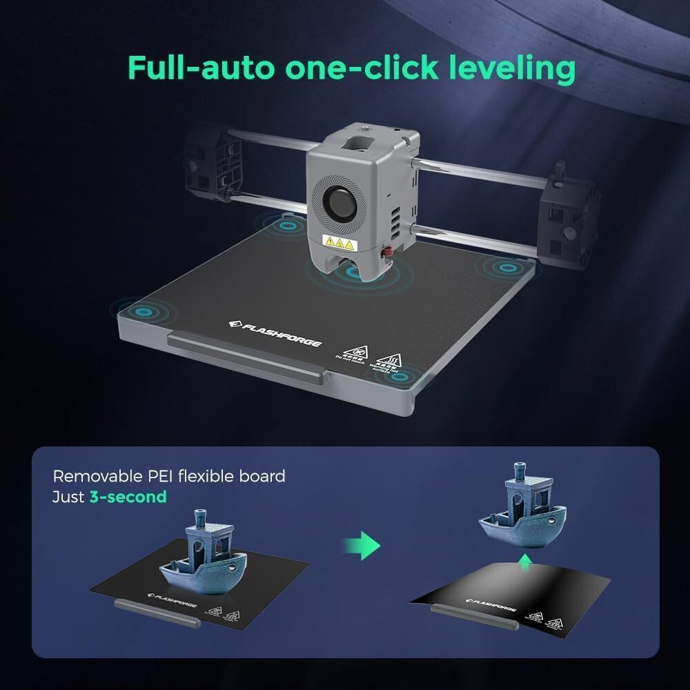 FLASHFORGE Adventurer 5M Pro 3D Pinter Max 600mm/s Fully Auto Printing RC CoreXY