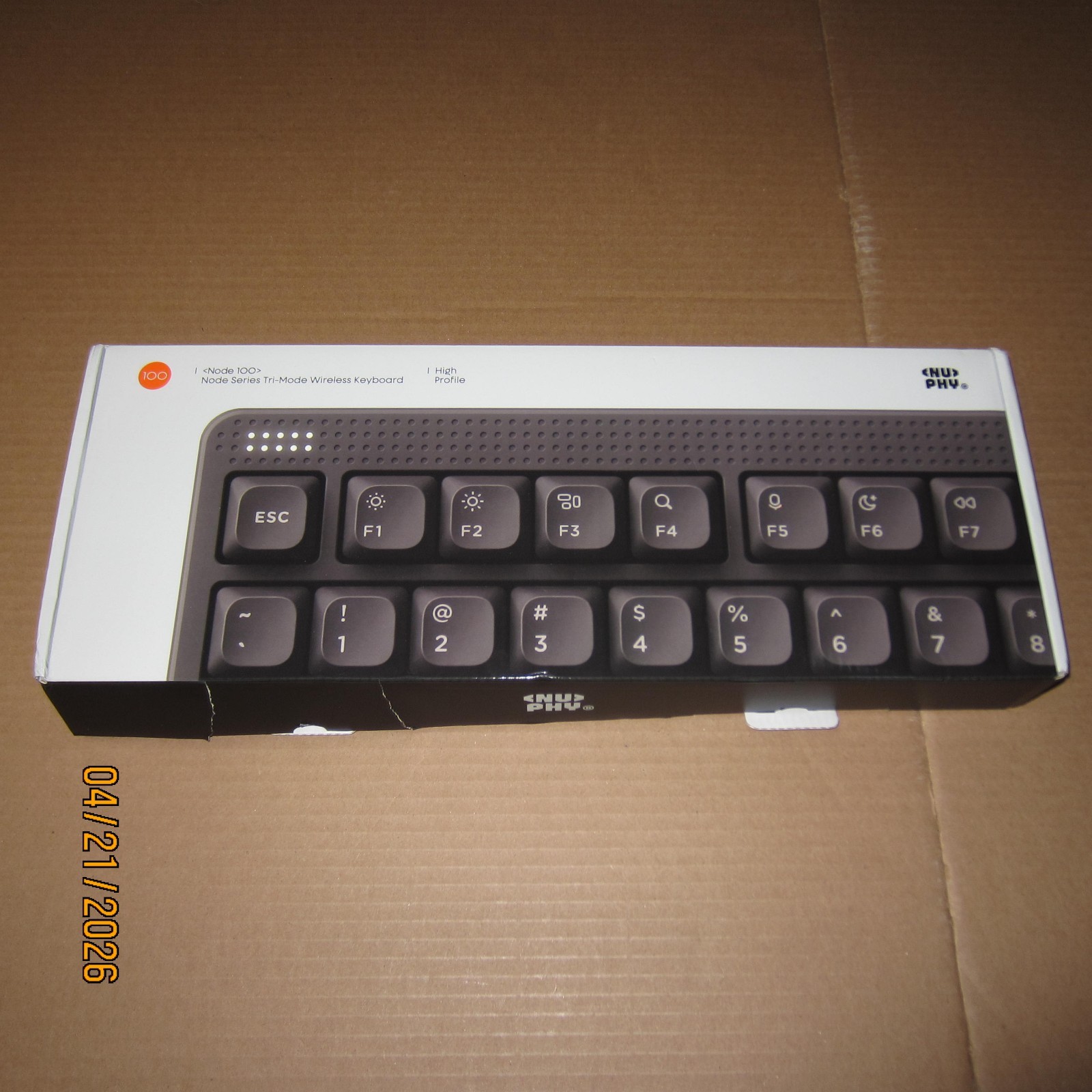NEW Open Box NuPhy Node 100 Tri-Mode Wireless Mechanical Keyboard High Profile