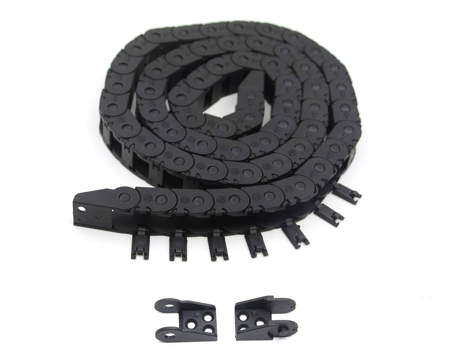 Befenybay 10mm x 11mm Length 1Meter Black Plastic Open Type 10mmX11mm,