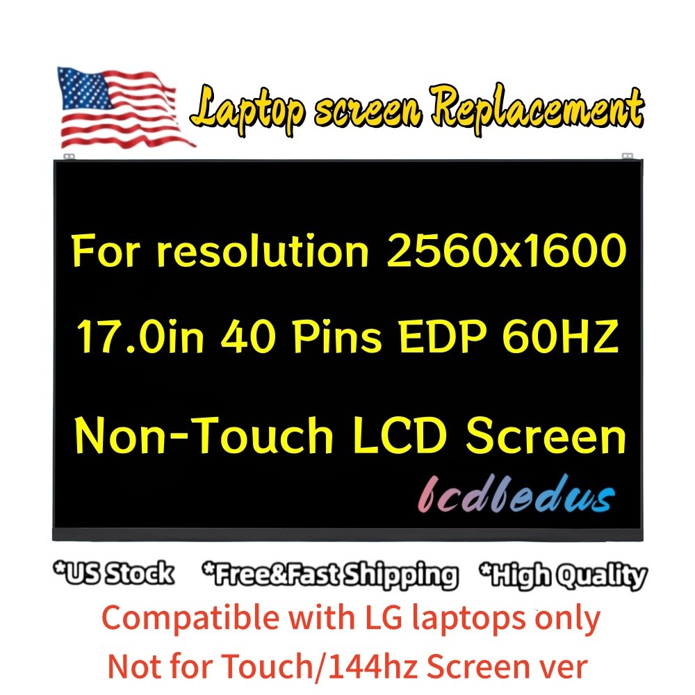 LP170WQ1-SPE1 LP170WQ1-SPA1 LP170WQ1-SPF2 17” 2560×1600 60HZ 40pins LCD Screen
