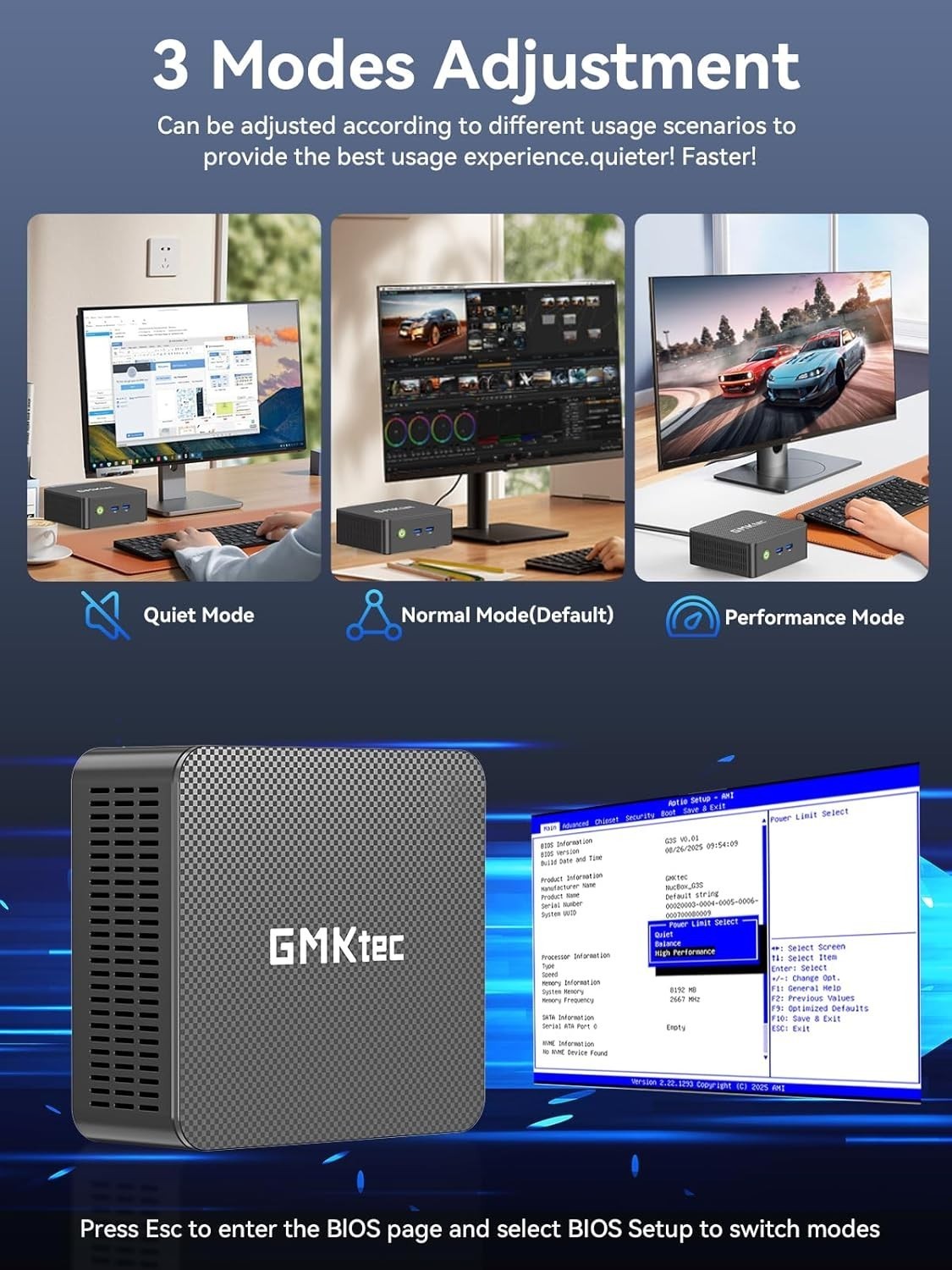 GMKtec G3 Pro Mini PC Intel i3-10110U Beats N150 16GB RAM 256GB SSD Win 11 Pro