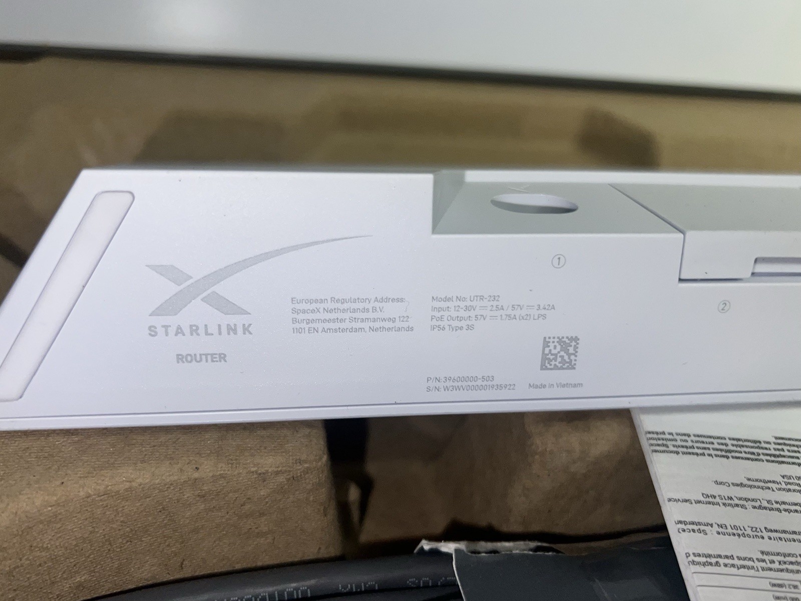 STARLINK Standard Kit (FOR PARTS – DISH IS ACTIVATED TO AN ACCOUNT)