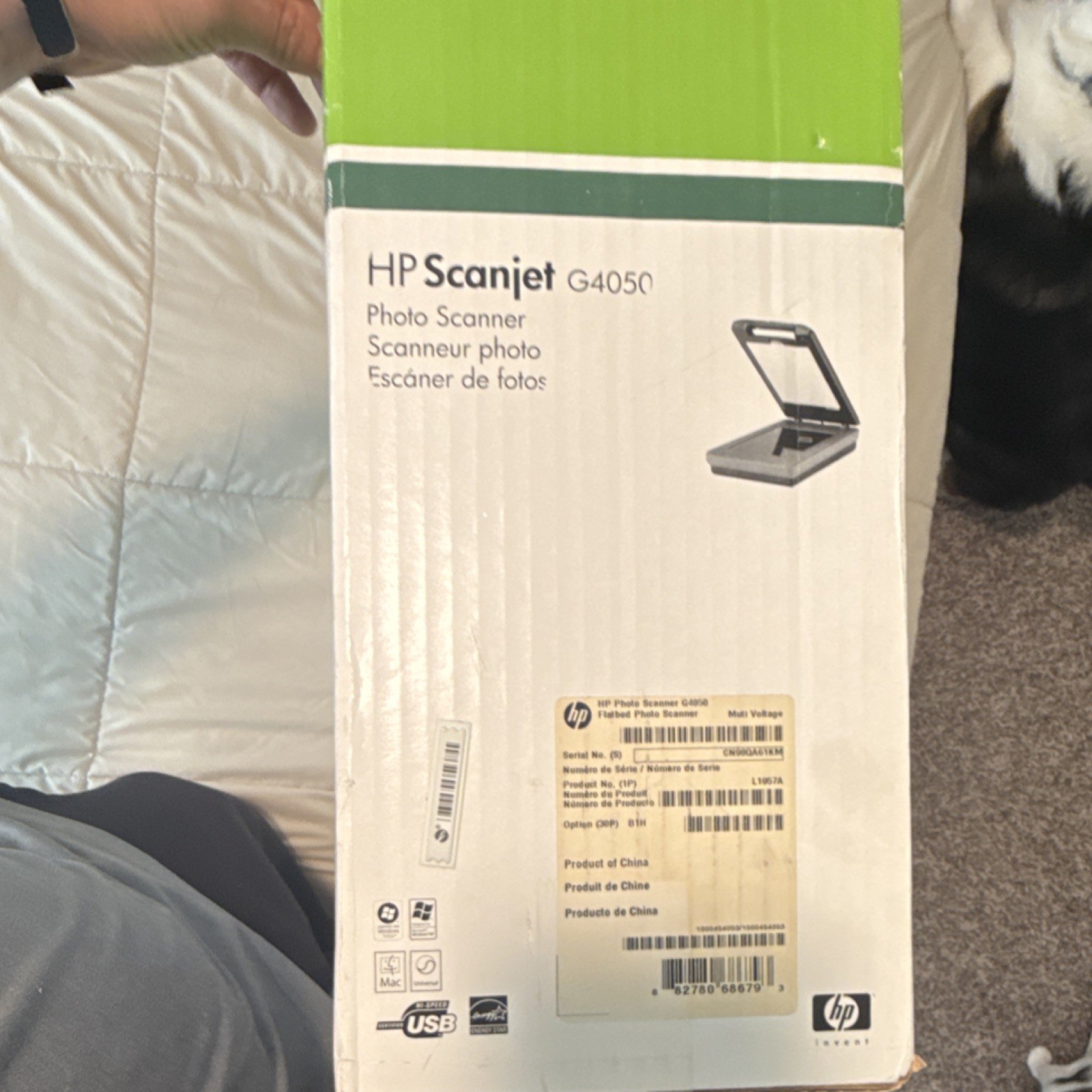 HP Scanjet G4050 Photo Scanner 4800×9600 DPI 96 Bit CCD USB A4 Superior 6-Color