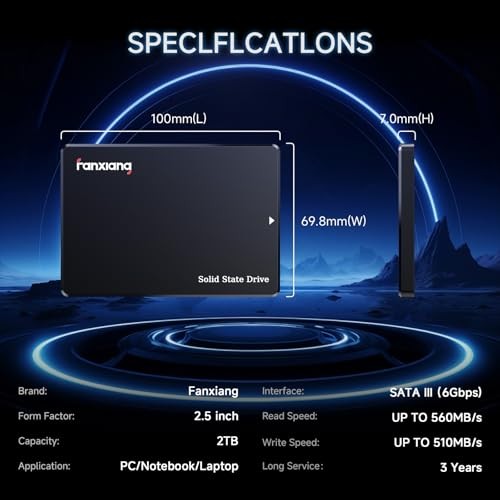 Fanxiang 2.5in SSD 2TB SATA III 560MB/s S101Q