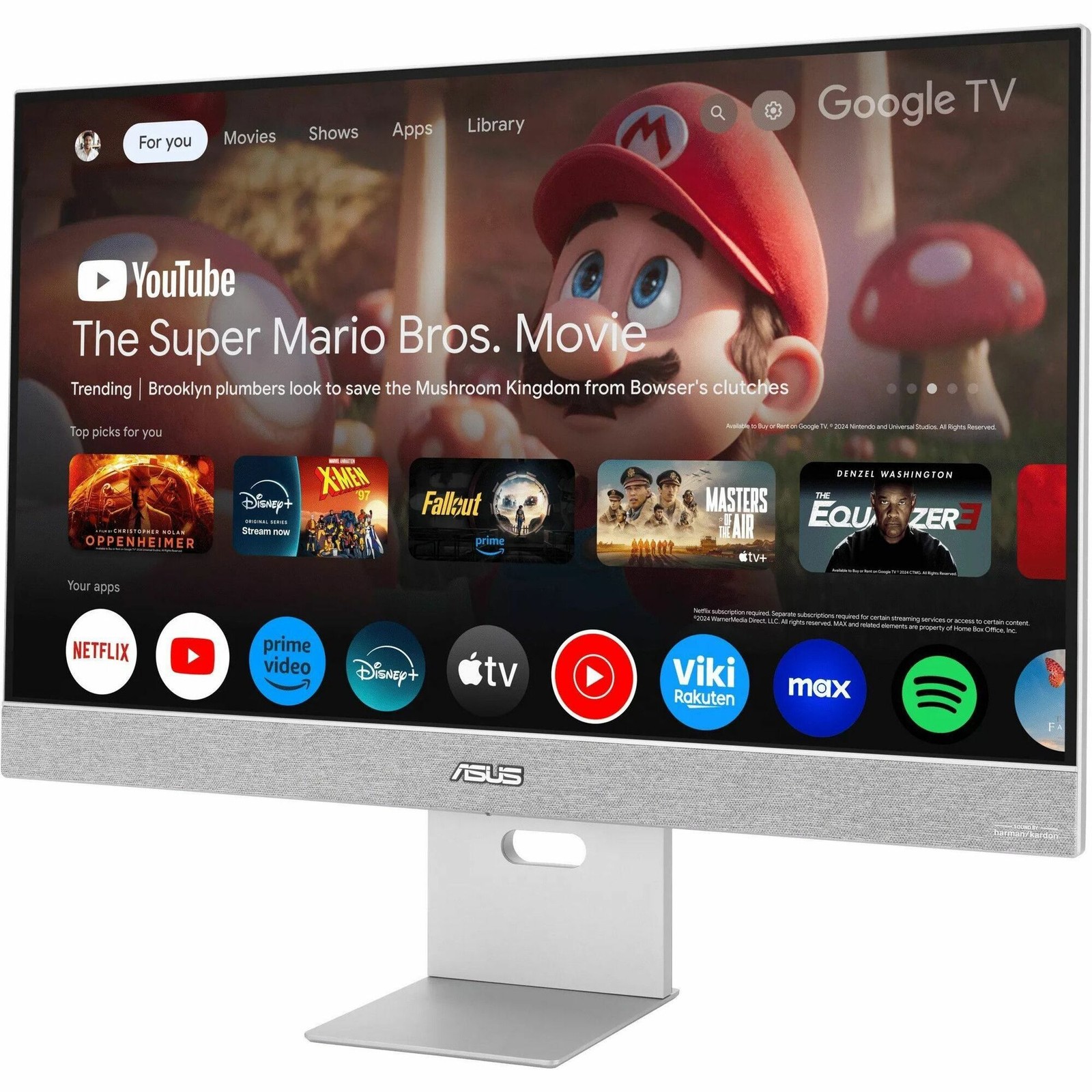 Asus ZenScreen MS27UC 27″ Class 4K UHD Smart LED Monitor – 16:9 – Silver