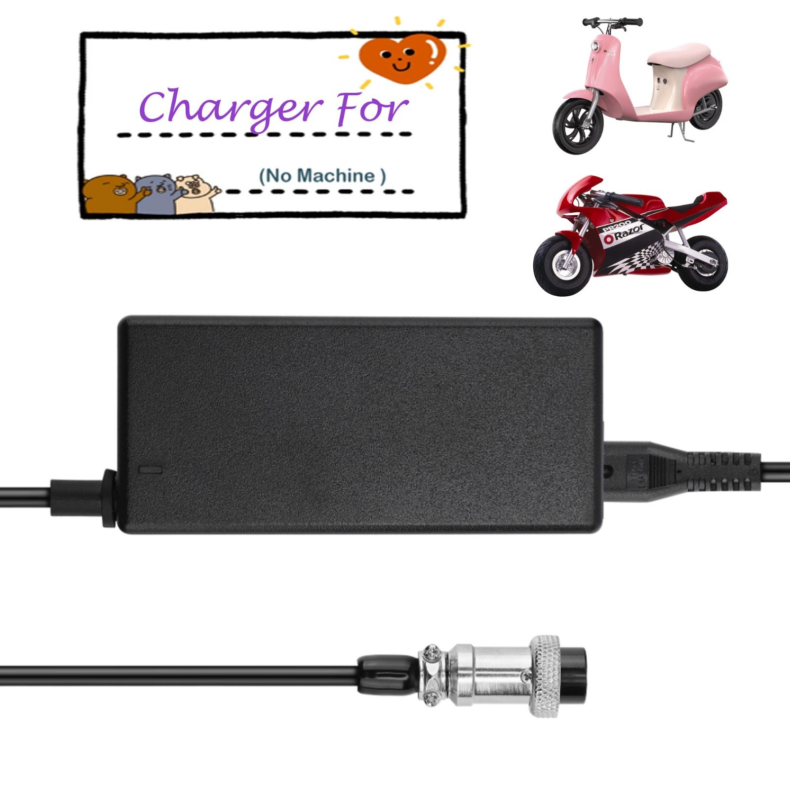 24V 2A AC Adapter Charger For Razor CC2420 PR200 Pocket Mod Power Supply Cord