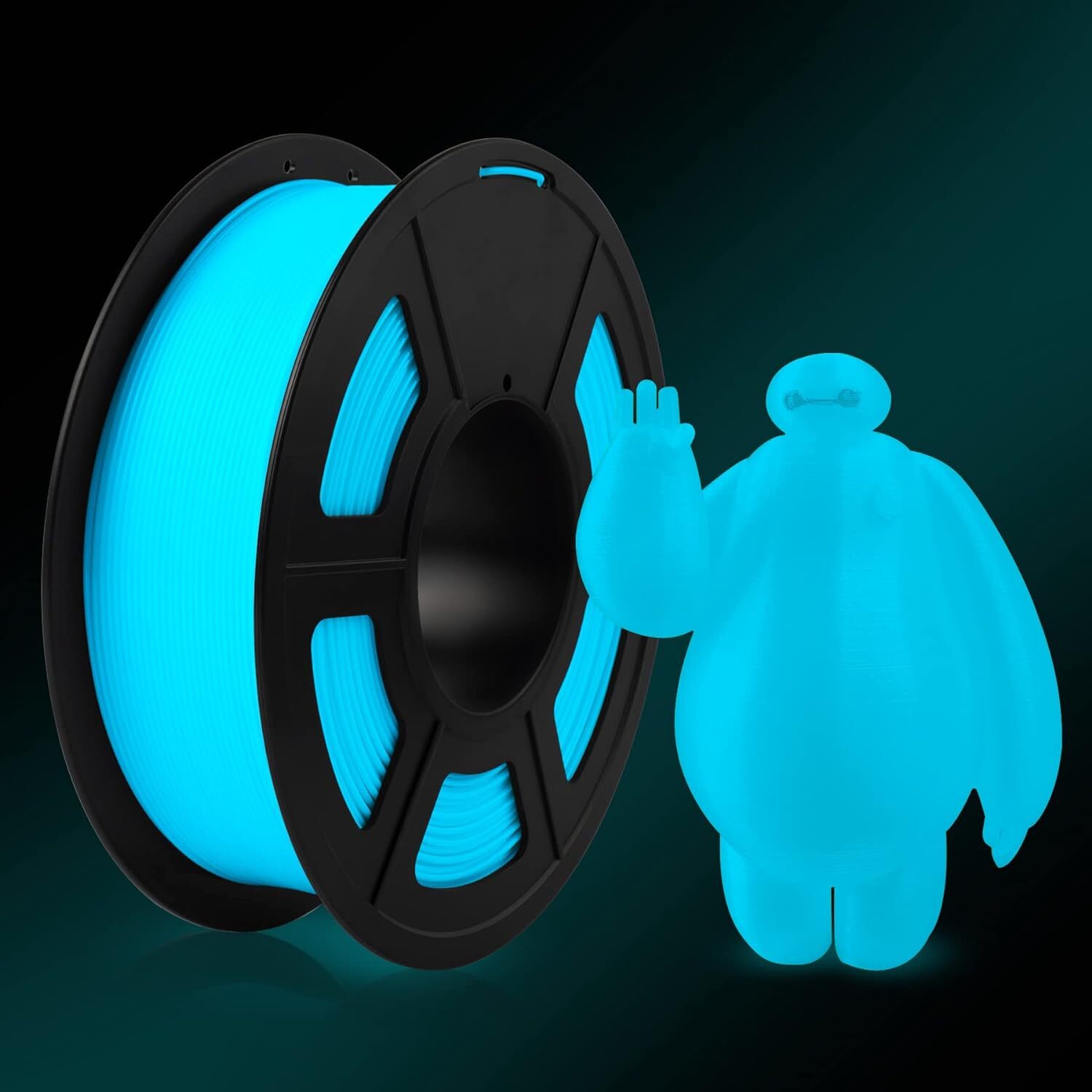 JAYO Glow In The Dark 3D Printer Filament PLA Luminous 1.75mm 1.1KG PLA Glow