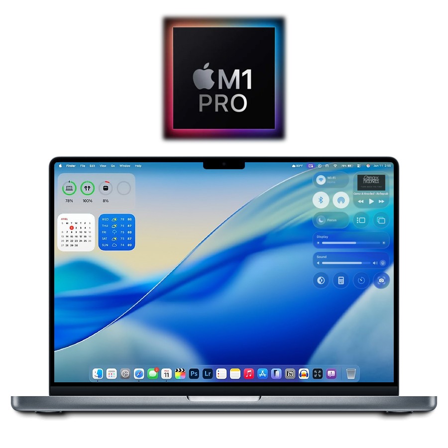 2021 Apple 90%+ M1 Pro MacBook Pro 14″ 16GB/512GB SSD (Gray) A2442 – w/Warranty