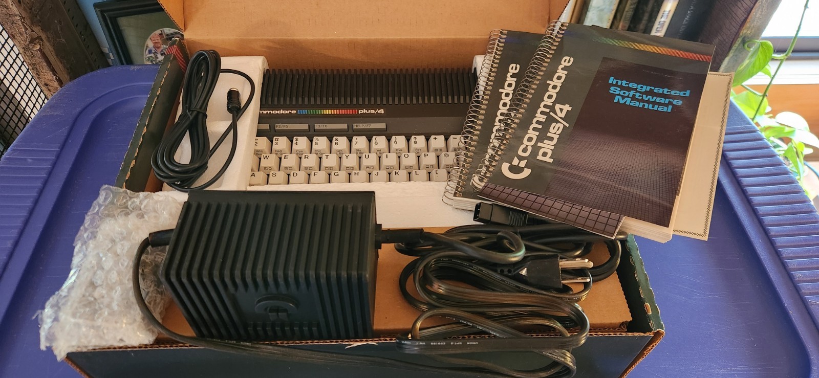 Vintage Commodore Plus/4 Complete in Box – New Old Stock – Near Mint – Works