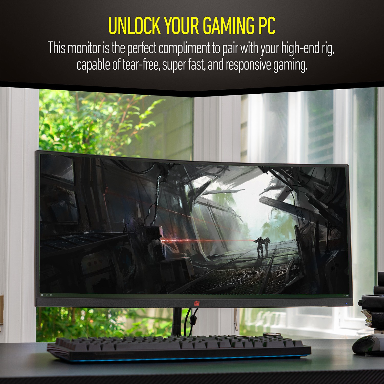 Deco Gear 30″ Curved Monitor, 200 Hz, 1ms MPRT, 2560×1080, for Professionals and