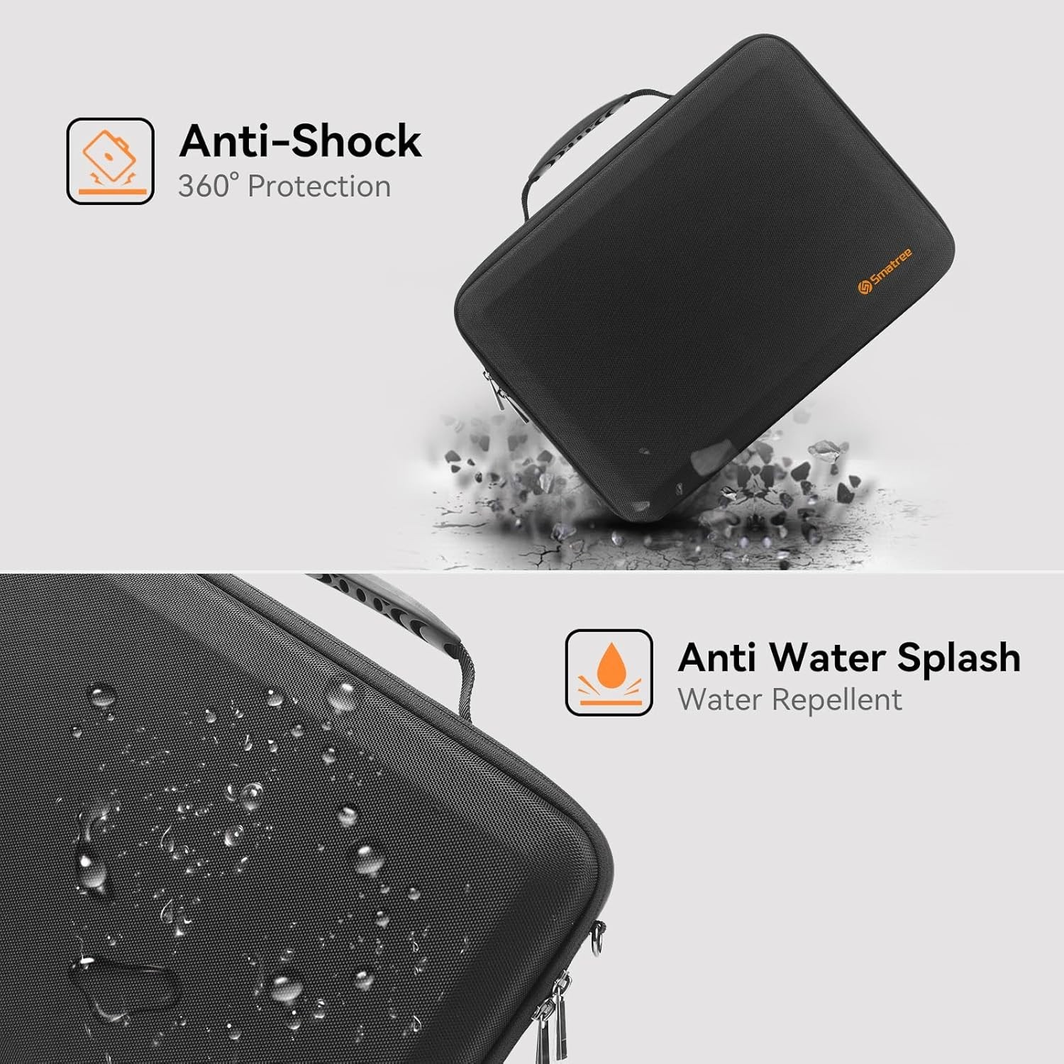 Water-Resistant 2-in-1 Laptop Case & Stand for 15.6” ASUS Models, Heavy Duty