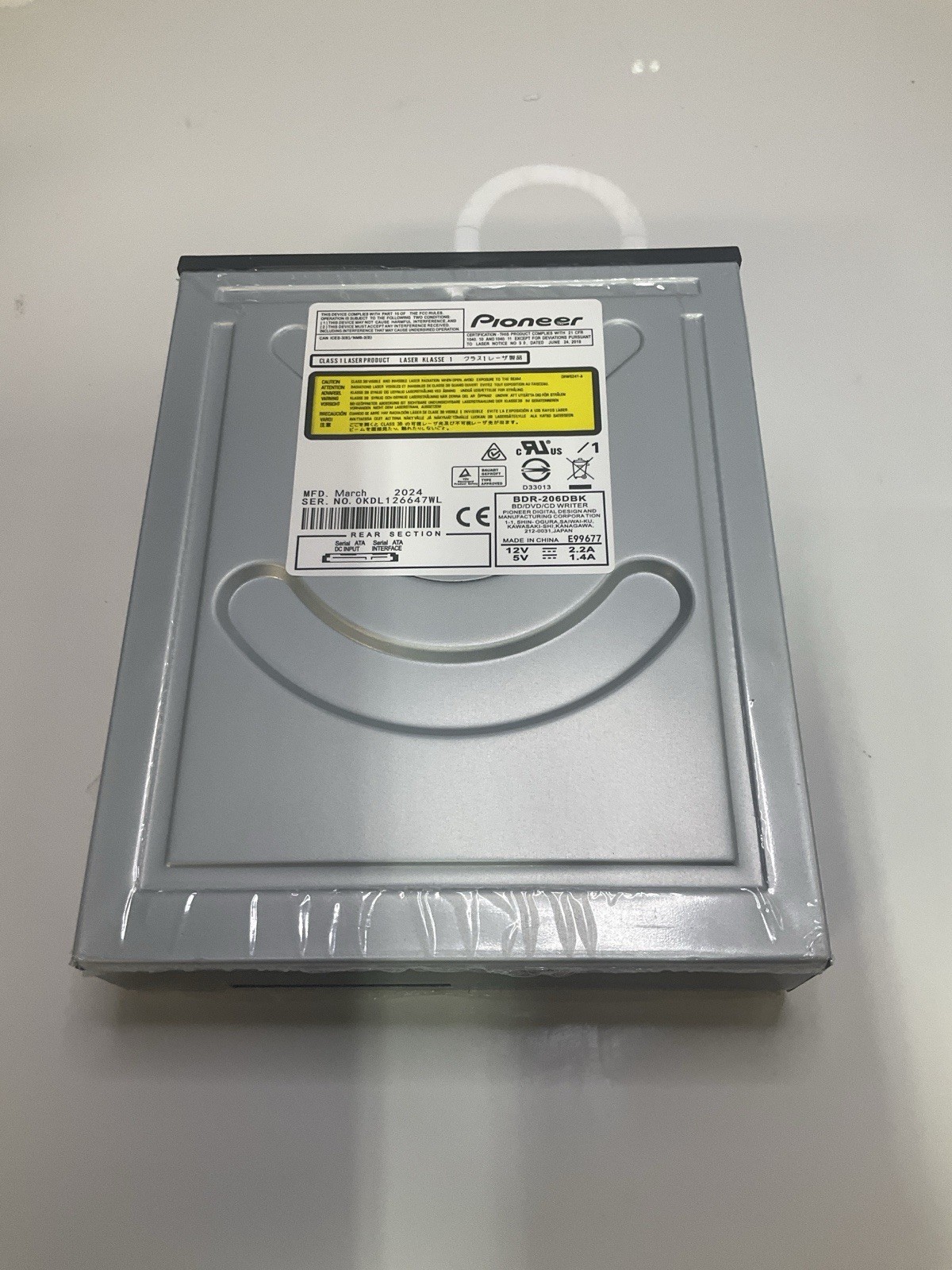 Pioneer BDR-206DBK Internal Desktop 12XBlu-ray BD-R Burner Writer SATA Drive NEW